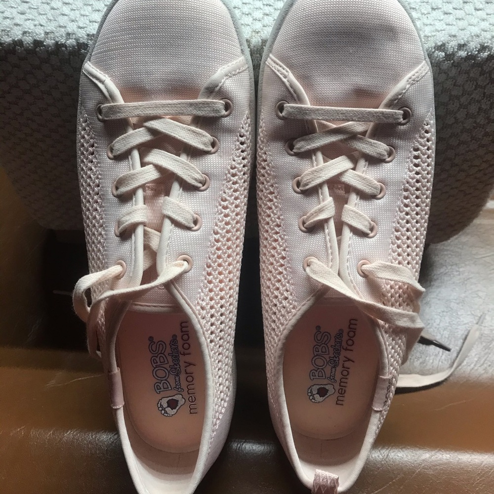 Pink Sketchers sneakers